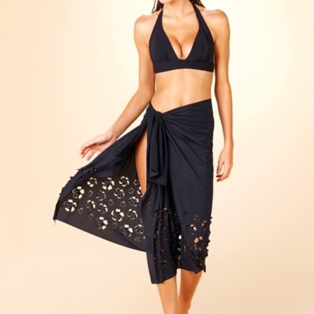 Brand New - Pareo with Floral cut outs
